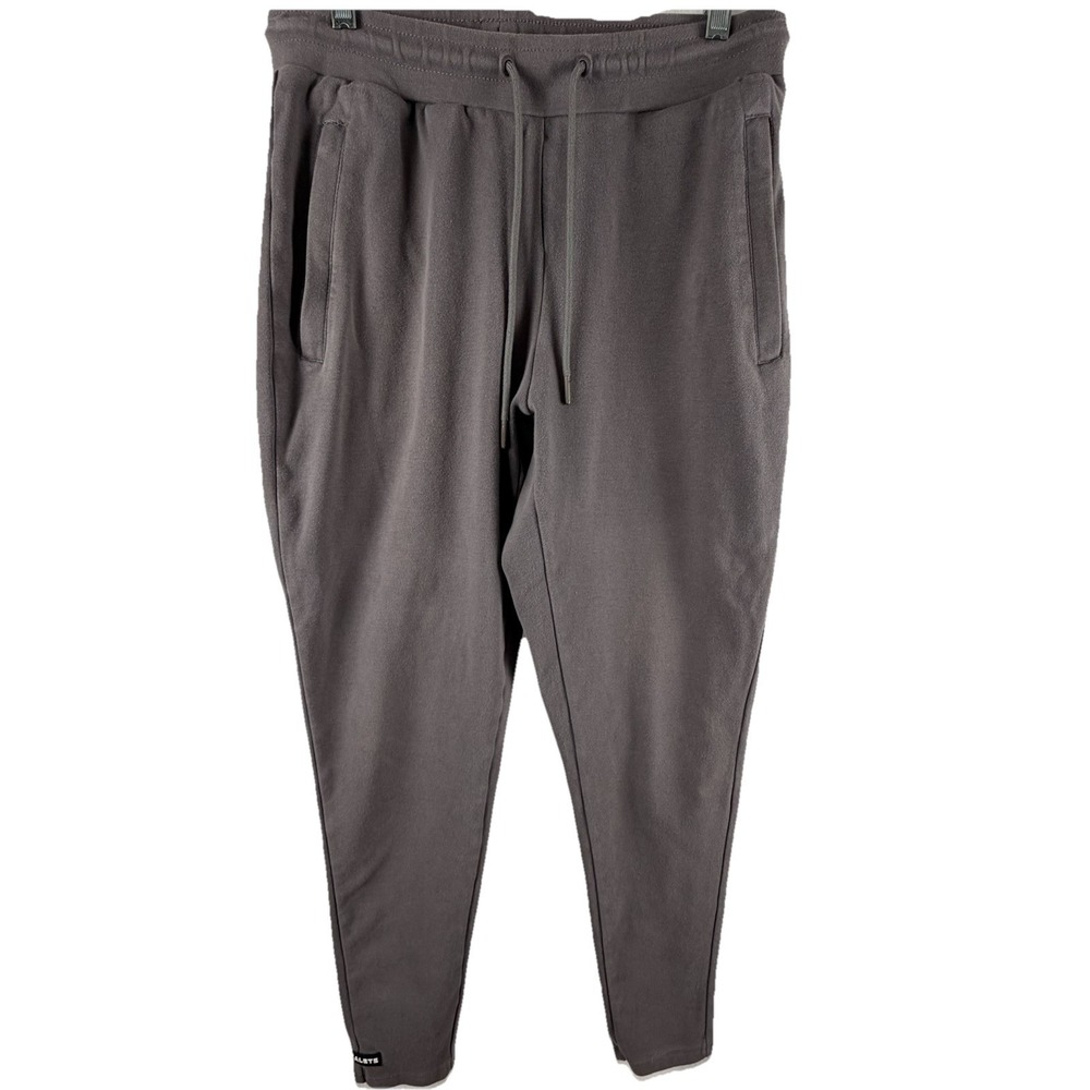 Alphalete Mens Gray Jogger Slim Drawstring Pockets Gym Workout Training Sz S*